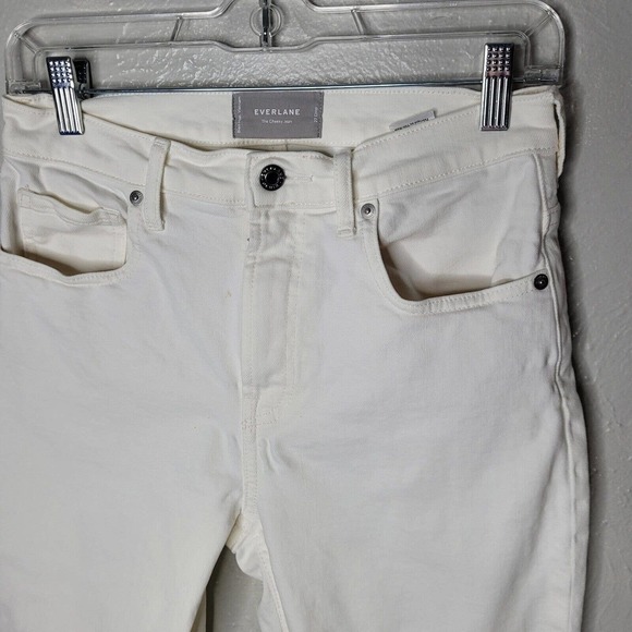 Everlane The Cheeky Jean Womens Size 27 Ankle Crop White High Rise ivory - Picture 3 of 10